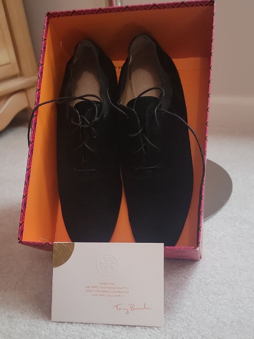 Tory Burch Suede Oxfords
